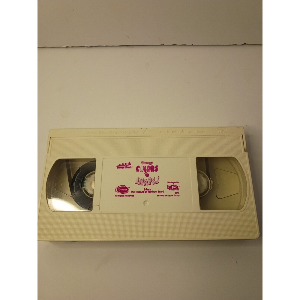 Barney's Colors And Shapes Children's Learning vhs tape only
